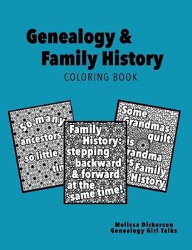 Paperback Genealogy & Family History Coloring Book