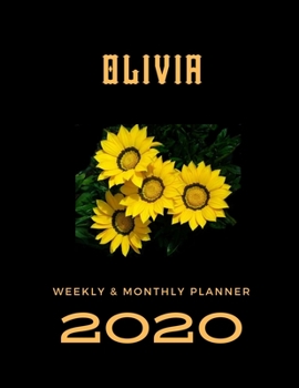 Paperback 2020 Weekly & Monthly Planner: Olivia...This Beautiful Planner is for You-Reach Your Goals / Journal for Women & Teen Girls / Dreams Tracker & Goals Book