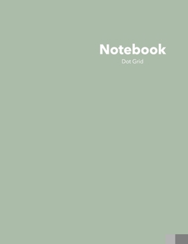 Paperback Dot Grid Notebook: Stylish Jojoba Notebook, 120 Dotted Pages 8.5 x 11 inches Large Journal Softcover Color Trends Collection Book