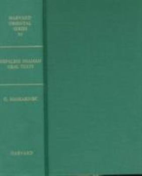 Hardcover Nepalese Shaman Oral Texts Book