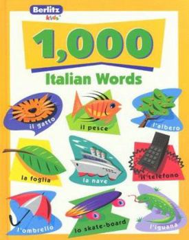 Paperback 1,000 Italian Words Book