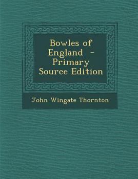 Paperback Bowles of England Book