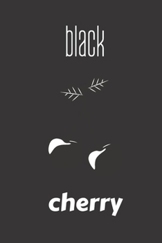 Paperback black cherry: small lined Cherry Notebook / Travel Journal to write in (6'' x 9'') 120 pages Book