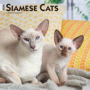 Calendar Siamese Cats 2025 12 X 24 Inch Monthly Square Wall Calendar Plastic-Free Book