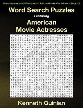 Word Search Puzzles Featuring American Movie Actresses