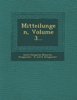 Paperback Mitteilungen, Volume 3... [German] Book