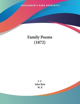 Paperback Family Poems (1872) Book