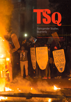 Paperback Tsq: Transgender Studies Quarterly (5:1) Book