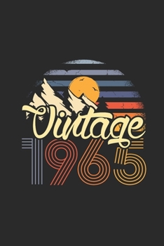 Vintage 1965: Dotted Bullet Notebook (6" x 9" - 120 pages) ~ Birthday Themed Notebook for Daily Journal, Diary, and Gift