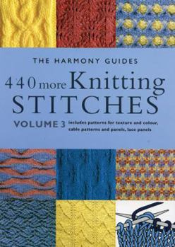 Paperback 440 More Knitting Stitches: Volume 3 Book