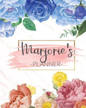 Paperback Marjorie's Planner: Monthly Planner 3 Years January - December 2020-2022 - Monthly View - Calendar Views Floral Cover - Sunday start Book