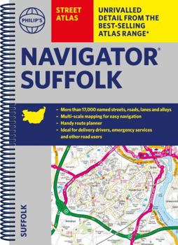 Paperback Philip's Navigator Street Atlas Suffolk: Spiral Edition Book