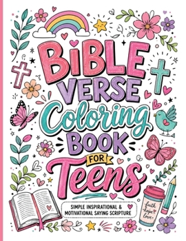 Paperback Bible verse coloring book for teens Book