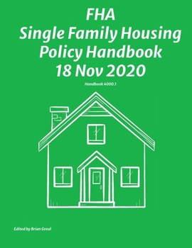 Paperback FHA Single Family Housing Policy Handbook 18 Nov 2020 Book