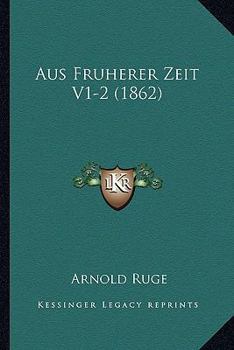 Paperback Aus Fruherer Zeit V1-2 (1862) [German] Book