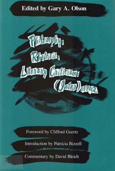 Hardcover Philosophy, Rhetoric, Literary Criticism: (Inter)Views Book