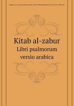 Paperback Kitab al-zabur Libri psalmorum versio arabica [Arabic] Book