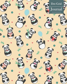 Paperback Dot Grid Journal: Notebook Planner with Cute Panda Themed Cover Design Book