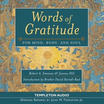 Audio CD Words of Gratitude Mind Body & Soul Book