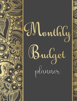 Monthly Budget Planner: Money Debt Tracker Financial Journal, Monthly & Weekly Daily Budget Expense Tracker Bill (Luxury Abstract)