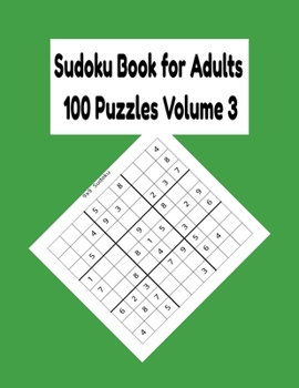 Paperback Sudoku Book for Adults 100 Puzzles Volume 3 Book