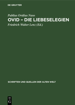 Hardcover Ovid - Die Liebeselegien [German] Book