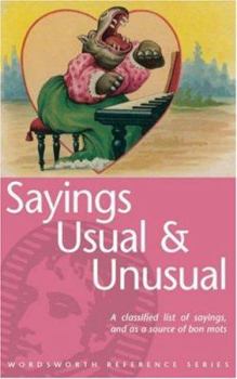 Paperback Sayings Usual and Unusual Book