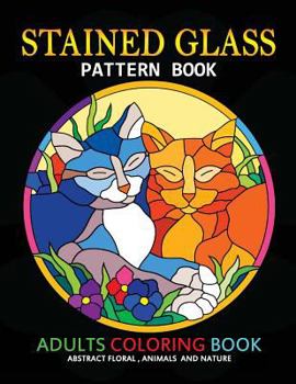 Paperback Adults Coloring Book: Stained Glass Pattern Book