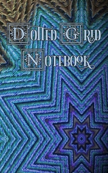 Dotted Grid: Peacock Kaleidoscope, Blue, Green and Tan - Dots, Small Convenient Size