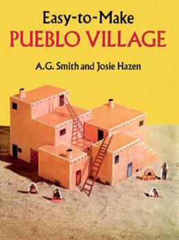 Paperback Cut & Assemble Pueblo Village: An Easy-To-Make Paper Model Book