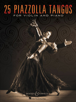 Paperback 25 Piazzolla Tangos for Violin and Piano Book