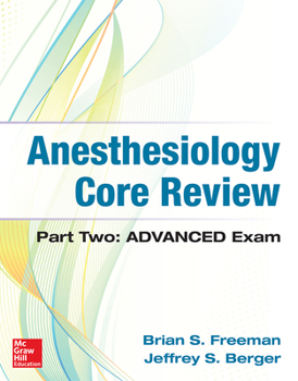 Paperback Anesthesiology Core Review: Part Two Advanced Exam Book