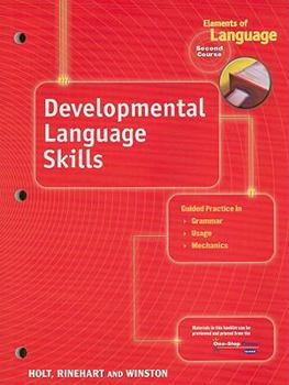 Paperback Elements of Language: Developmental Language Skills Book Second Course Book