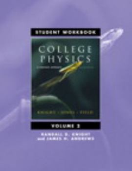 Paperback Student Workbook for College Physics: A Strategic Approach Volume 2 (Chs. 17-30) Book