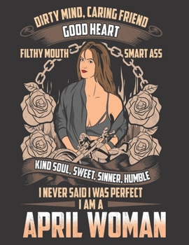 2020 Motorcycle Calendar and Planner For Bikers: April Birthday Biker Chick Dirty Sweet Sinner Humble | December 2019 - December 2020 | 8.5 X 11" ... | Family | Work | School |Rider| Art | Gift