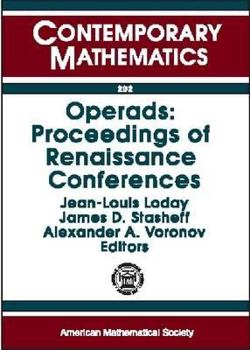 Paperback Operads: Proceedings of Renaissance Conferences: Special Session and International Conference on Moduli Spaces, Operads, and Representation ... 202) (English and French Edition) Book
