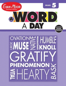 Paperback A Word a Day, Grade 5 Teacher Edition Book