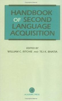 Hardcover Handbook of Second Language Acquisition Book