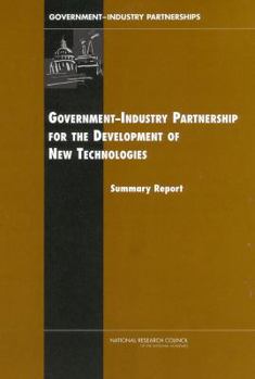 Paperback Government-Industry Partnerships for the Development of New Technologies Book