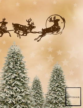 Christmas Time Lined Notebook Writing Pad Sketchbook: Unlined Ruled Pages Book (8.5 x 11 inches A4) - 100 Pages Journal II Planning, Drawing, Sketching, Writing (happy holidays)