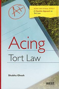 Paperback Acing Tort Law: A Checklist Approach to Tort Law Book