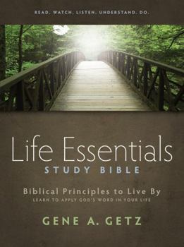 Hardcover Life Essentials Study Bible-HCSB: Principles to Live by Book