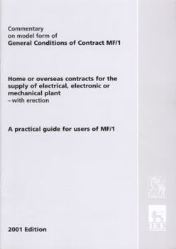 Paperback Model Form: Commentary on Model Form of General Conditions of Contract Mf/1 Book