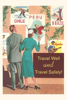 Paperback Vintage Journal Couple Eyeing Posters on a Wall Book