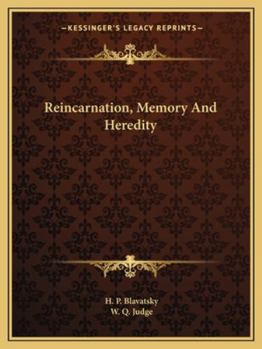 Paperback Reincarnation, Memory And Heredity Book