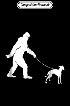 Composition Notebook: Bigfoot Fun Italian Greyhound Funny Sasquatch Dog Gift Journal/Notebook Blank Lined Ruled 6x9 100 Pages