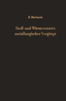 Paperback Stoff- Und Wärmeumsatz Metallurgischer Vorgänge [German] Book