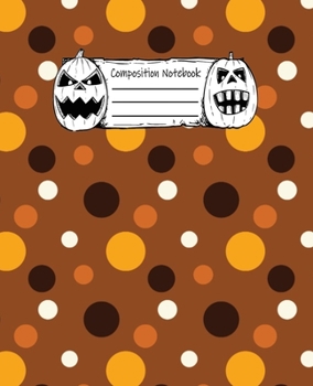 Abstract Halloween Pattern Volume 15 Wide Ruled Journal: 110 Blank Lined Wide Ruled (7.5 x 9.25) Pages to Jot Down Your Thoughts