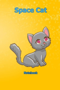 Paperback Space Cat: Notebook 6 x 9 inch With 120 Lined pages Book