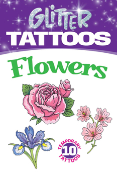 Paperback Glitter Tattoos Flowers Book